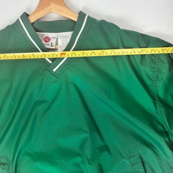Vintage 1990 Rawlings Windbreaker Jacket NWT L – Nylon Lined 90s Sportswear - Picture 5 of 10